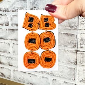 ✨NEW✨Boo Halloween Beaded Earrings!